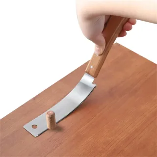 SK5 Steel Woodworking Saw with 3-Edge Tooth Design for Precision Cutting in DIY Project Carpentry Decoration and Garden