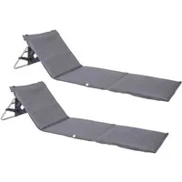 ONVAYA Isomatte, Strandmatte mit Rückenlehne, gepolsterte Sonnenliege faltbar, (2-tlg)