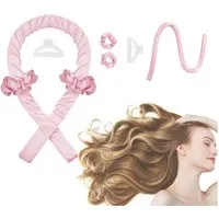 KINSI Lockenstab Schlafender Lockenstab,hitzefreier Lockenstab,große Locken,Haarband, Hair Curler DIY Haare Lockenband Frisurenset für Langes Mittleres Haar