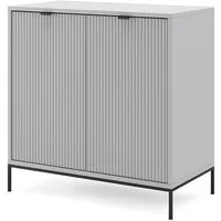 Vicco Kommode Eliza, Grau, 42 x 81.2 cm mit 2 Türen (1 St)