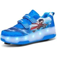 HUSK'SWARE Rollschuhe, (Vielseitige Anpassungsmöglichkeiten, strapazierfähig und langlebig, Komfortabel und atmungsaktiv, Coole LED-Beleuchtung), Rutschfeste und strapazierfähige Sohle