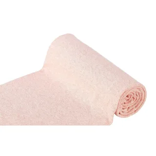 Rippen-Bündchenstoff "Comfort", rosa-melange