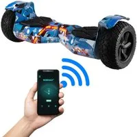 Robway Balance Scooter 8,5” Hoverboard Offroad X2 Samsung Akku & Bluetooth Lautsprecher, 700,00 W, 15,00 km/h, (Hoverbaord, Balance scooter, Balanceboard, 1 tlg., Hoverbaord, Hoverboard, Balanceboard, Skateboard, Driftscooter), Self-Balance-Scooter, 