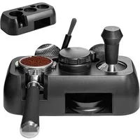 AURIVION Tamperstation Tamperstation 51-58 mm für Espressomaschine & Kaffee, Kaffee Tamper Halter mit Andrückständer für Baristas