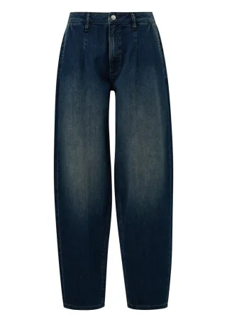 Q/S designed by - Barrel-Fit-Jeans blau - Gr. - 30