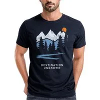 Neverless Print-Shirt Herren T-Shirt Prinstshirt Berge Wandern Adventure Outdoor mit Print