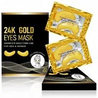 Montegoni Augenpads 24K Gold Augenpads 20 Paare – Anti-Aging Gelpads gegen Augenringe, 24K Gold Augenpads 20 Paare