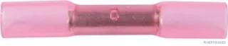 HERTH&BUSS Quetschverbinder, 0,5 - 1,5 mm², DIN 46234,Crimpseal II, Stoßverbinder, 1 rot - 50252552066