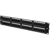 Patchpanel DN-91648U schwarz, 19", Cat.6 UTP