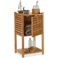 relaxdays Badregal Bambus mit 3 Ebene