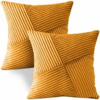 Amilian Kissenbezüge - 2er Set Kissenhüllen - Kissenbezug - Zierkissenbezüge, (2 Stück), 40x40 cm, Kissenhülle für Sofakissen, Dekokissen, Zierkissen, Kissen
