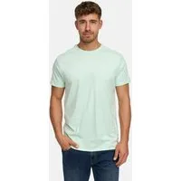 Indicode T-Shirt Herren Kloge Shirt Tee Herrenshirt mit dezentem Label-Detail auf der Brust