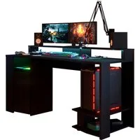 Parisot Kinderschreibtisch Gaming, Gamingtisch, Jugendschreibtisch, Schreibtisch, inkl. LED Beleuchtung