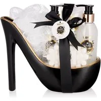 BRUBAKER Pflege-Geschenkset Danke Mama - Dusch- und Badeset mit Rosen Vanille Duft Pflegeset, 6-tlg., Geschenkset in Keramik Stiletto - Badeset Geschenk für die Mutter