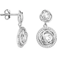 Sofia Milani Paar Ohrhänger Zirkonia, 925 Silber Damen Schmuck - E2405