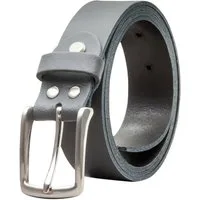 COLOGNEBELT Ledergürtel OM311-SL-Grau MADE IN GERMANY, Grau Kürzbar, 100 % Echtleder, Aus einem Stück, Unisex
