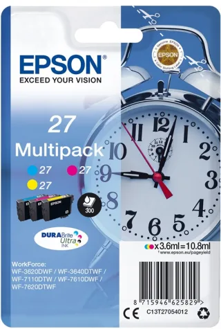 Epson Ink/27 Alarm Clock 3.6ml CMY (3-farbig)