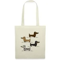 Spreadshirt Henkeltasche Witzig Dackel Hundebesitzer Zwergdackel Stoffbeutel (1-tlg)