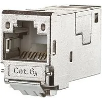 Metz Connect E-DAT Modul Cat.6A (Class EA) Netzwerk-Panel (Kabelmontage ohne Werkzeug, 130910-I)