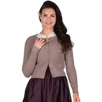 Hammerschmid Trachtenjacke Trachten Strickjacke - REIT - blau, taupe