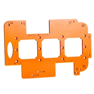 1Pc Cabinet Door Invisible Embedded Handle Slotting Template Wardrobe Cabinet Drawer Door Wooden Board Slotting Tool