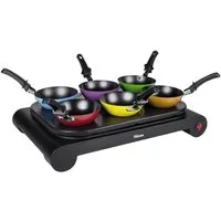 Tristar Elektrische Wokpfanne Party-Wok-Set – Auch als Crêpe- und Bratpfanne verwendbar BP-2827