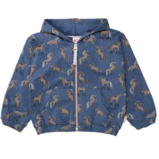 JETTE by STACCATO - Sweatjacke indigo blue mel. aop - Gr. - 122