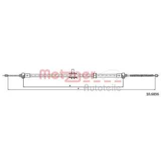 Metzger Handbremsseil hinten Dacia Lodgy
