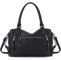 TANTOMI Handtasche Damenhandtasche Mittelgroße Crossbody Tasche, Mehreren Taschen, Vintage Shopper für Arbeit, Shopping, Alltag und Reisen