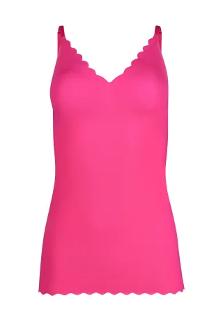 SKINY - Skiny Damen Spaghettishirt herausnehmbare Pads Micro Essentials bright pink - Gr. - 38