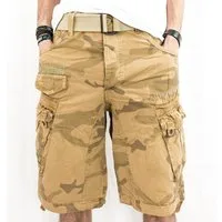 Geographical Norway Cargoshorts kurze Hose aus Baumwolle, Sommer-Bermuda (1-tlg) Herrenshorts mit Gürtel Größe S bis 5XL
