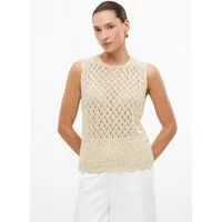 s.Oliver Rundhalspullover Strickpullunder Stricktop mit Ajourmuster