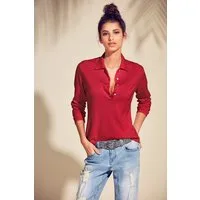 heine Strickpullover Polopullover Langarm Feinstrick