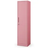 Jan Nowak Aktenschrank Metall Büroschrank abschließbar 45 cm ALEX 4 Böden Stahl schmal (Stahl 0,6 mm Wandmontage möglich PZH-zertifiziert 185 cm) Aktenschrank Schloss 2 Schlüssel platzsparend 9 Farben robust