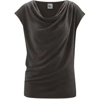 HempAge Wasserfallshirt Wasserfallausschnitt Top Hanf/Biobaumwolle Normal Fit