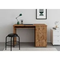 VOGL Möbelfabrik Schreibtisch Tobi, mit 3 Schubkästen, optional mit Tastaturauszug, Breite 115 cm