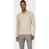 ONLY & SONS Polokragenpullover ONSCOOPER REG LS 12 HALF ZIP POLO