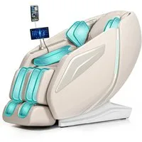 HealthRelife Massagesessel Luxuriöser Entspannungsstuhl, 15 Massage-Modi, Yoga-Stretching (1-St), 55 Zoll SL-Track