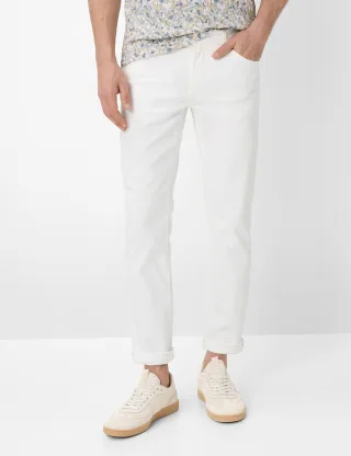 Brax Herren Five-Pocket-Hose Style CHUCK WHITE, denim weiß, Gr. 36/34