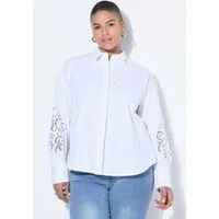Studio Untold Hemdbluse Hemd Oversize Shape Stickerei