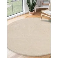 the carpet Teppich Relax round, rund, Höhe: 16 mm, waschbarer Wohnzimmer Teppich modern rutschfest