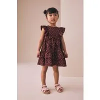 Next Jerseykleid Ärmelloses Sommerkleid mit Rüschen und Schleife (1-tlg)