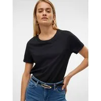 Vero Moda Kurzarmshirt VMPAULA S/S T-SHIRT NOOS Baumwolle, regular fit