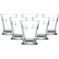 La Rochere Glas Biene Abeille Wassergläser 185 ml 6er Set, 6-tlg., Glas