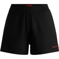 HUGO Shorts Shuffle Shorts mit Markenschriftzug am linken Bein