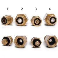 Pelmos Gaskocher Gasanschluss Adapter I 4 teiliges Gasflaschen Adapter, (Set für das EU-Ausland, 4-St), Zum Anschluss von Druckreglern an ausländischen Gasflaschen