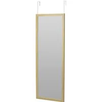 Koopman Ganzkörperspiegel Türspiegel Körperspiegel 94x34 cm zum Einhängen an die Tür 3 Farben (Stück, 1-St., Packung), Holz-Optik, Körperspiegel, Türspiegel, mit Aufhängung, Spiegel
