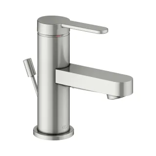 Keuco Waschtischarmatur 60 IXMO 59504 m.Zug.-Ablgrt. Flat, Ros r/e Edelst.-fin, 59504063000 59504063000
