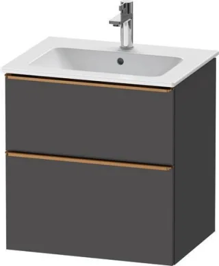 Duravit D-Neo Waschtischunterbau wandhängend Graphit Matt 610x462x625 mm - DE4361004490000 DE4361004490000