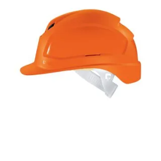 uvex pheos B Schutzhelm mit Lüftung - konvent. Innenausstattung - langer Schirm orange 51 cm - 61 cm - 9772220